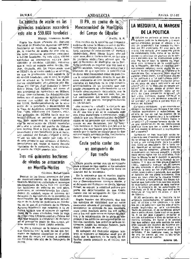 ABC SEVILLA 17-01-1985 página 26