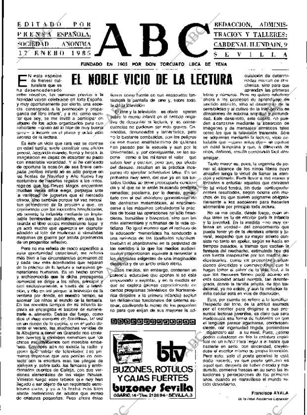 ABC SEVILLA 17-01-1985 página 3