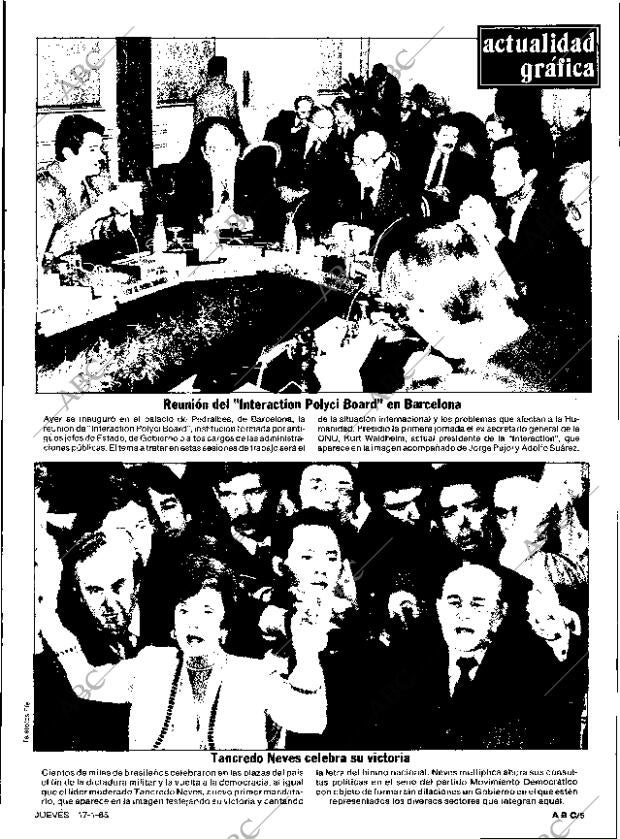 ABC SEVILLA 17-01-1985 página 5