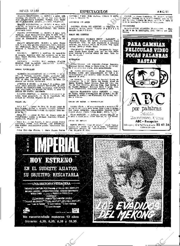 ABC SEVILLA 17-01-1985 página 51