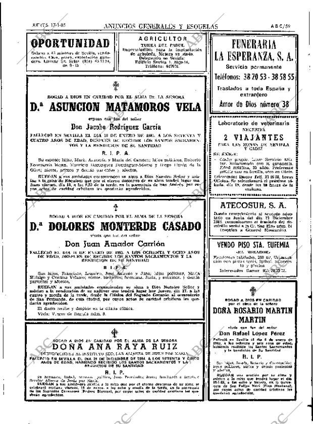 ABC SEVILLA 17-01-1985 página 59