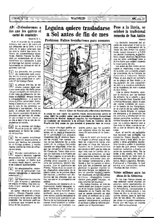 ABC MADRID 18-01-1985 página 29