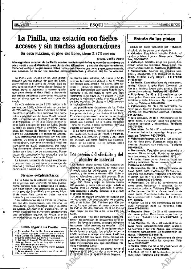 ABC MADRID 18-01-1985 página 56