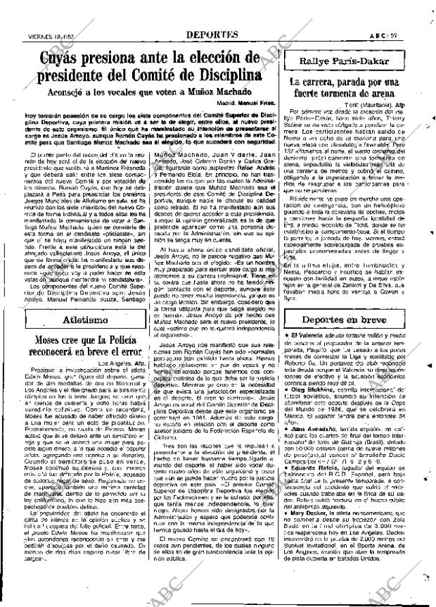 ABC MADRID 18-01-1985 página 59