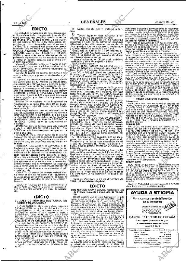 ABC MADRID 18-01-1985 página 82
