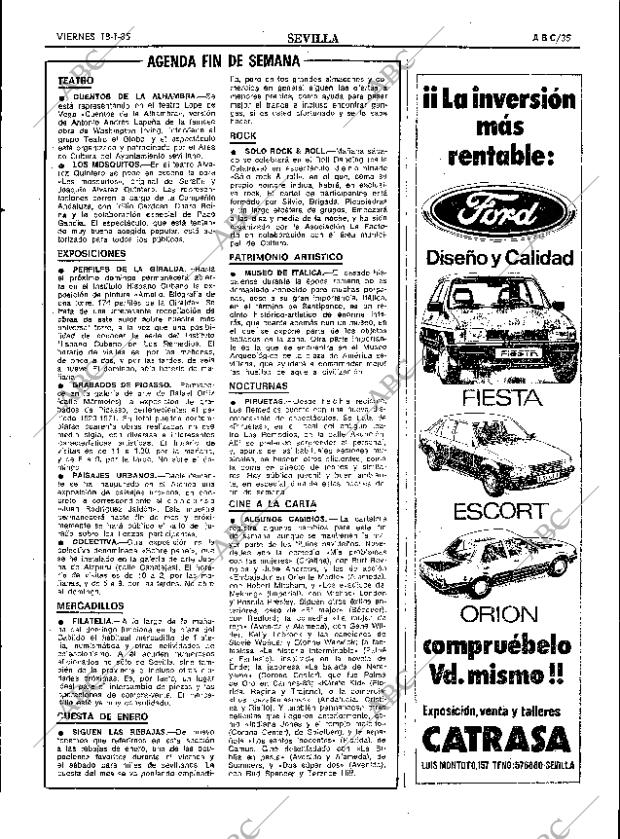 ABC SEVILLA 18-01-1985 página 35