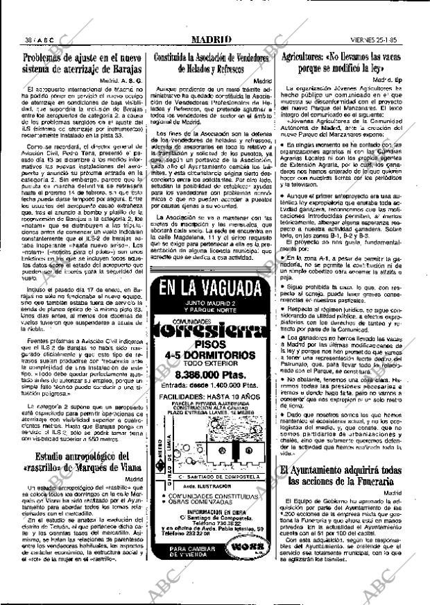 ABC MADRID 25-01-1985 página 38