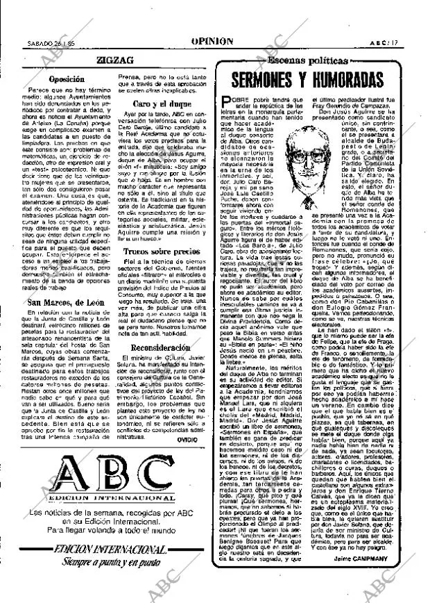 ABC MADRID 26-01-1985 página 17