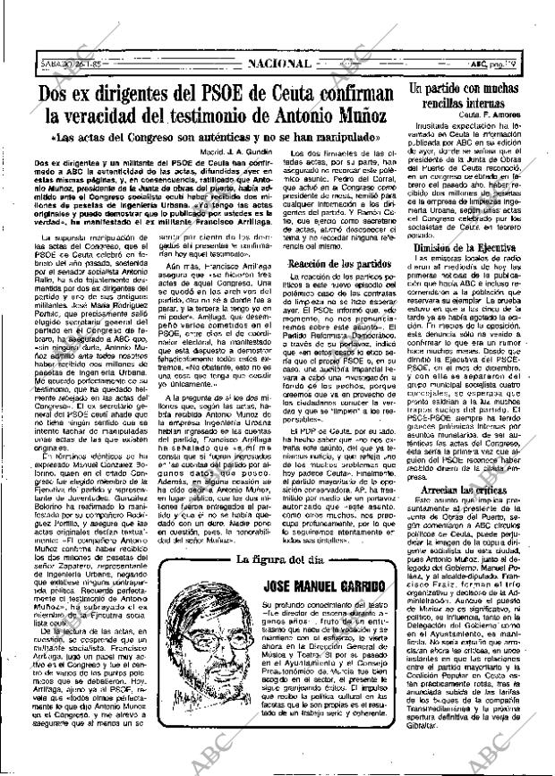 ABC MADRID 26-01-1985 página 19
