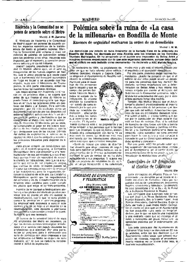 ABC MADRID 26-01-1985 página 34