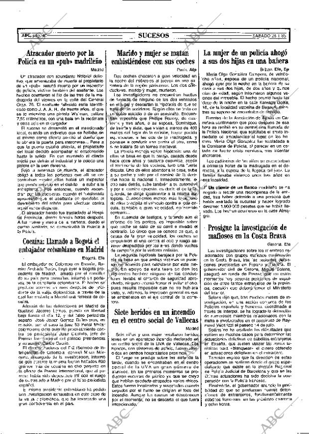 ABC MADRID 26-01-1985 página 40