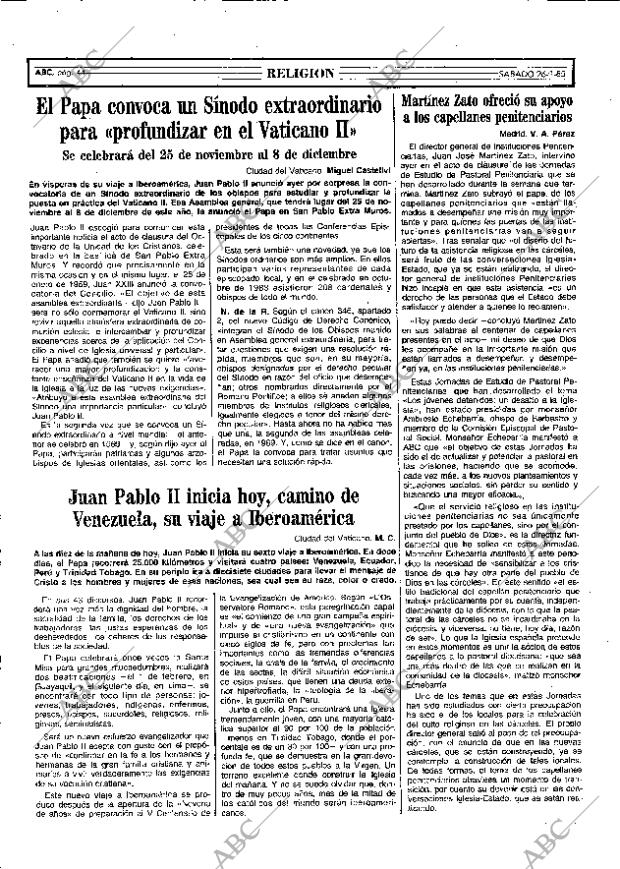 ABC MADRID 26-01-1985 página 44