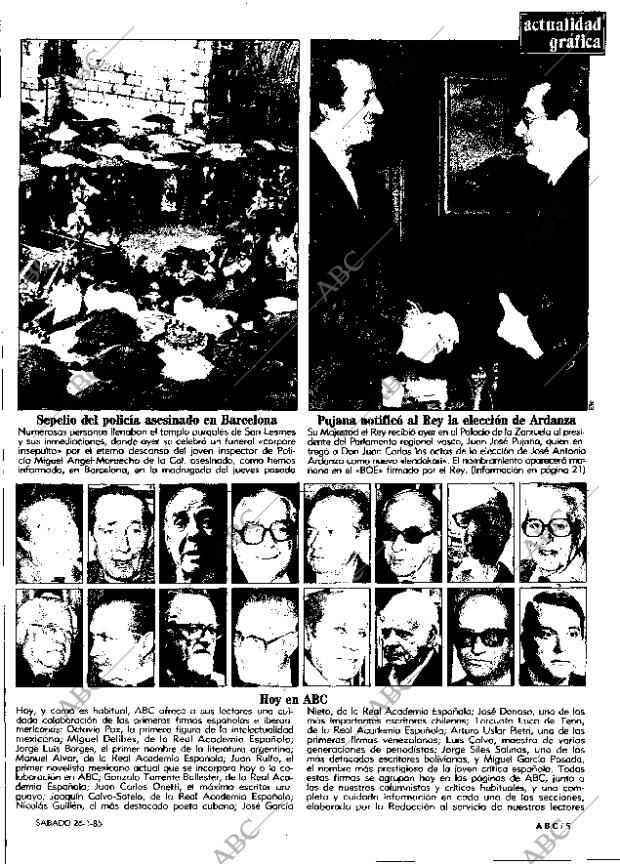 ABC MADRID 26-01-1985 página 5