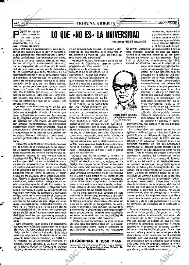 ABC MADRID 26-01-1985 página 60