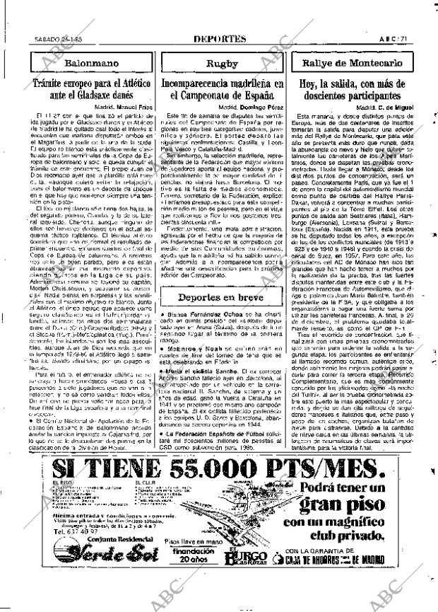 ABC MADRID 26-01-1985 página 71