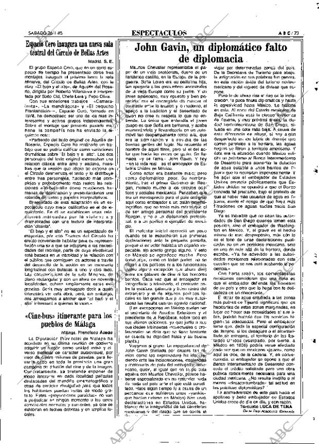 ABC MADRID 26-01-1985 página 73