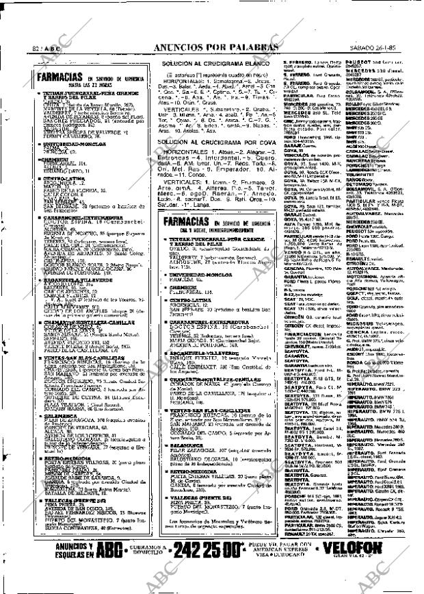 ABC MADRID 26-01-1985 página 82