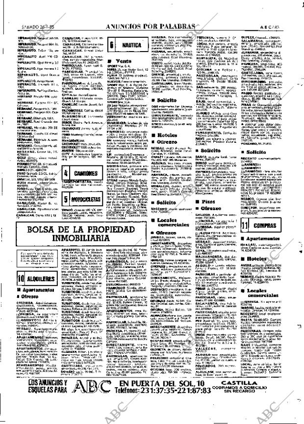 ABC MADRID 26-01-1985 página 83