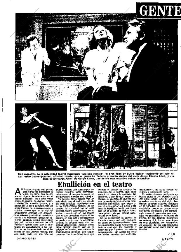 ABC MADRID 26-01-1985 página 93