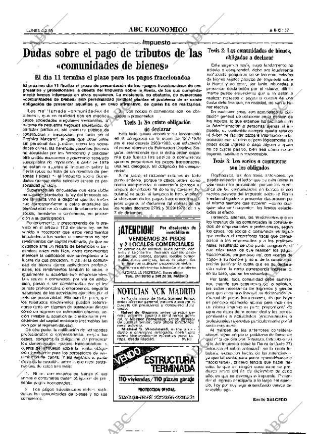 ABC MADRID 04-02-1985 página 37