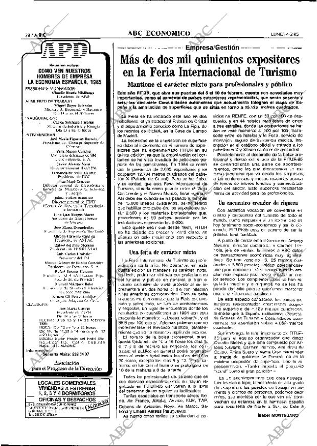 ABC MADRID 04-02-1985 página 38
