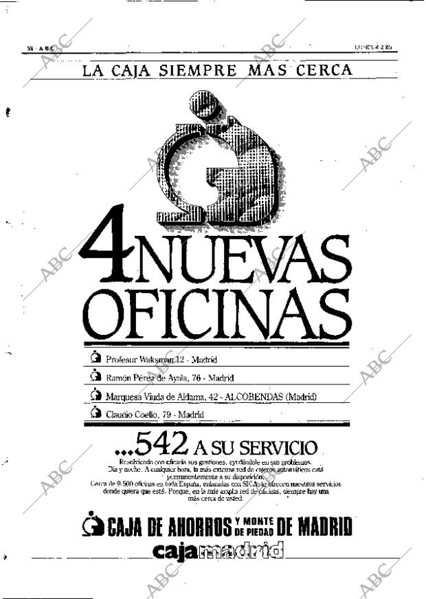 ABC MADRID 04-02-1985 página 58