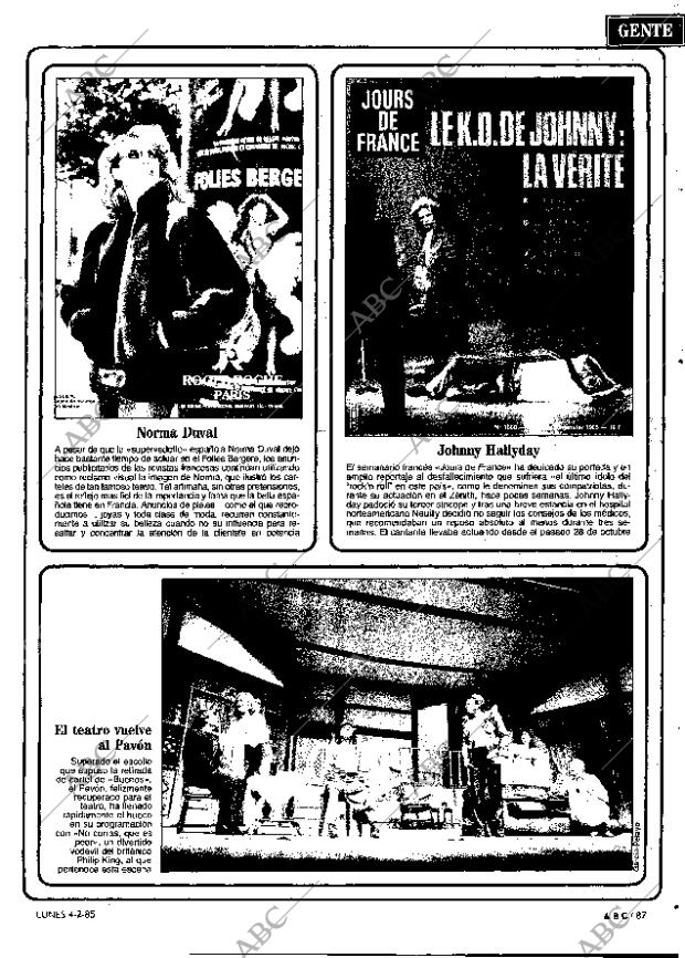 ABC MADRID 04-02-1985 página 87