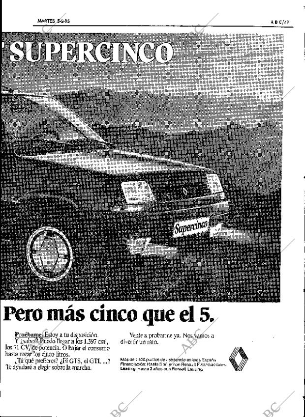 ABC SEVILLA 05-02-1985 página 49