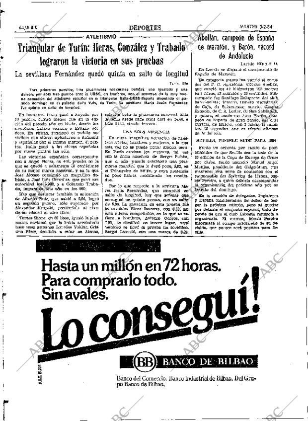 ABC SEVILLA 05-02-1985 página 64