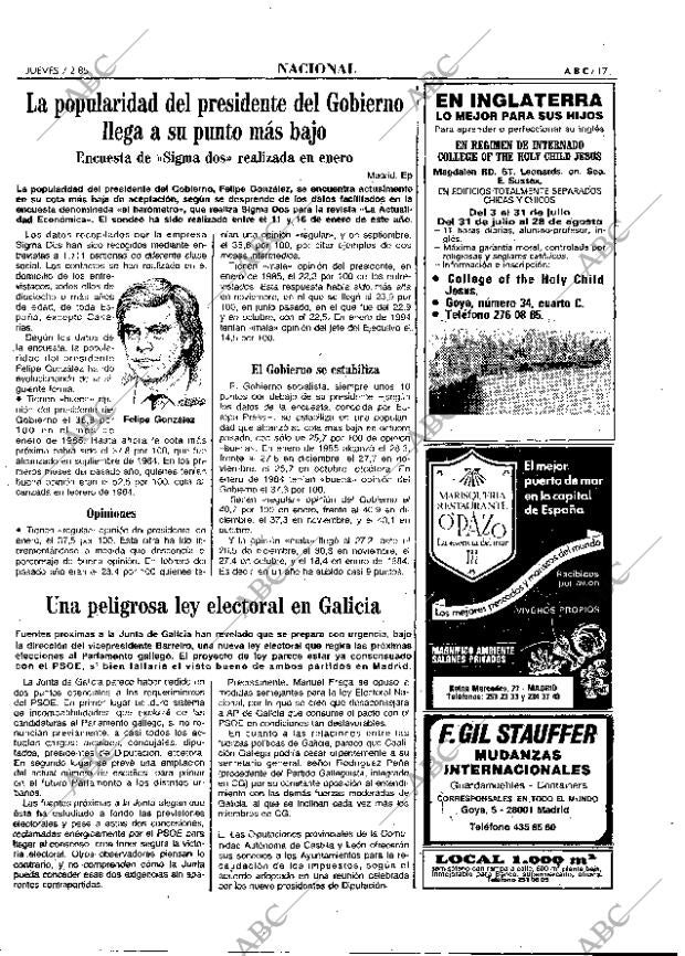 ABC MADRID 07-02-1985 página 17