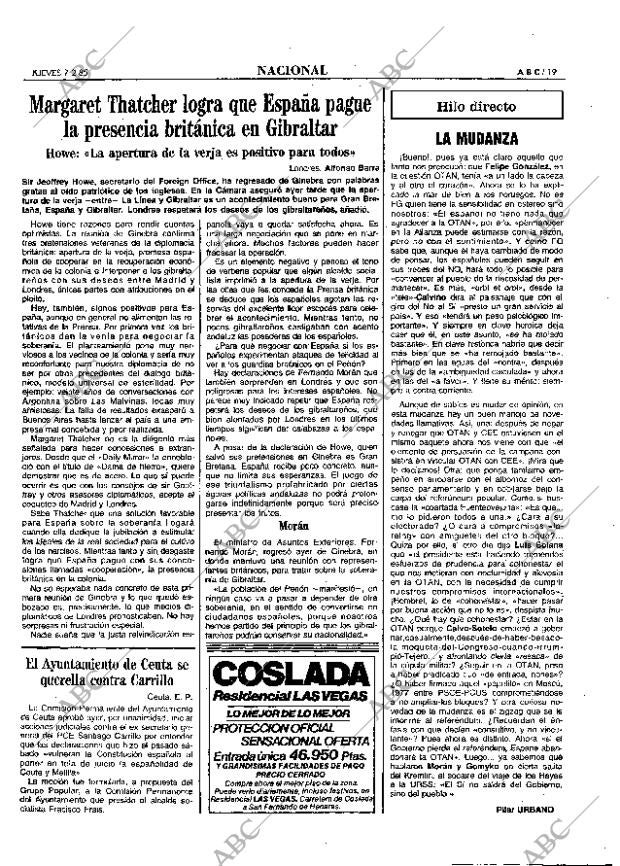 ABC MADRID 07-02-1985 página 19