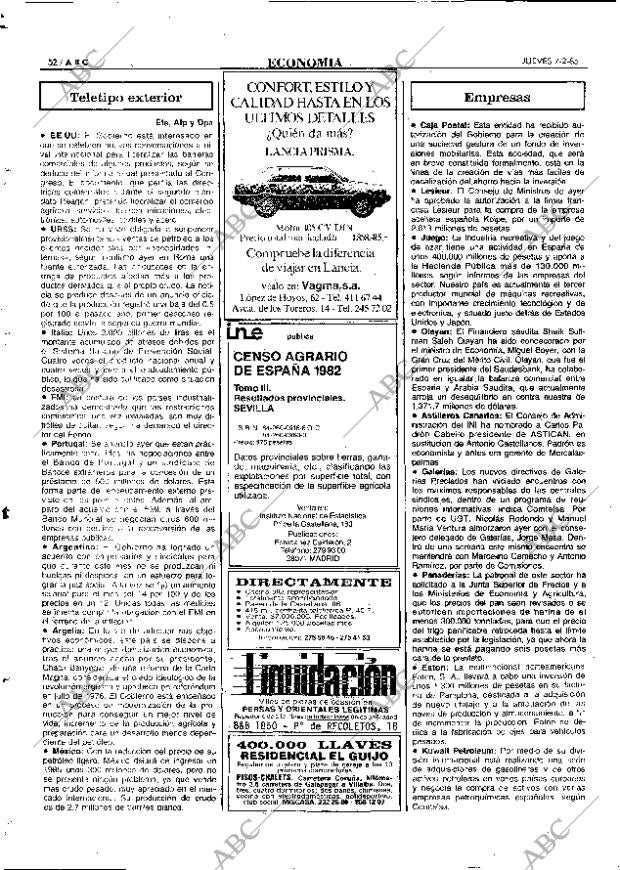 ABC MADRID 07-02-1985 página 52