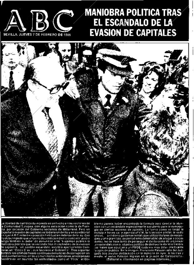 ABC SEVILLA 07-02-1985 página 1
