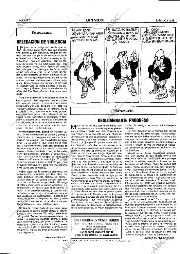 ABC MADRID 09-02-1985 página 14