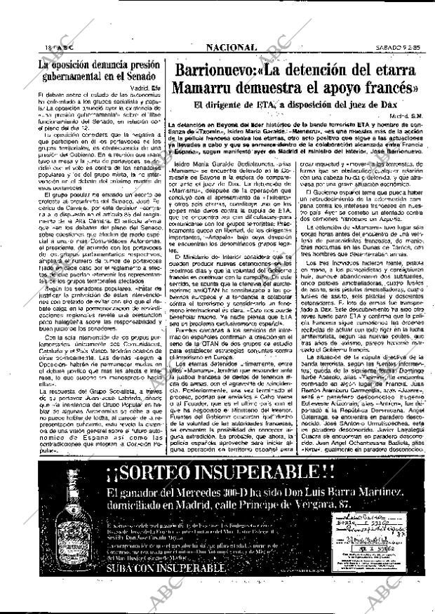 ABC MADRID 09-02-1985 página 18