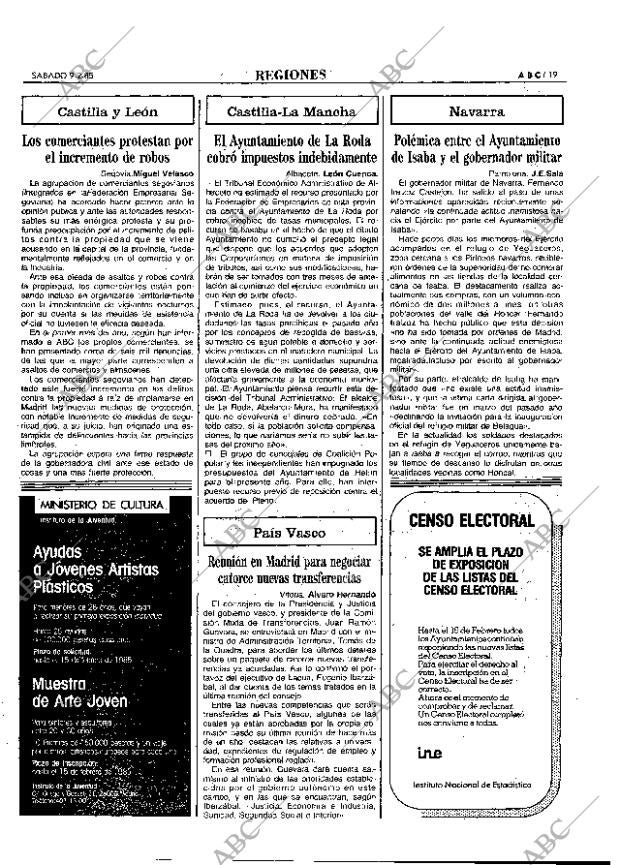 ABC MADRID 09-02-1985 página 19