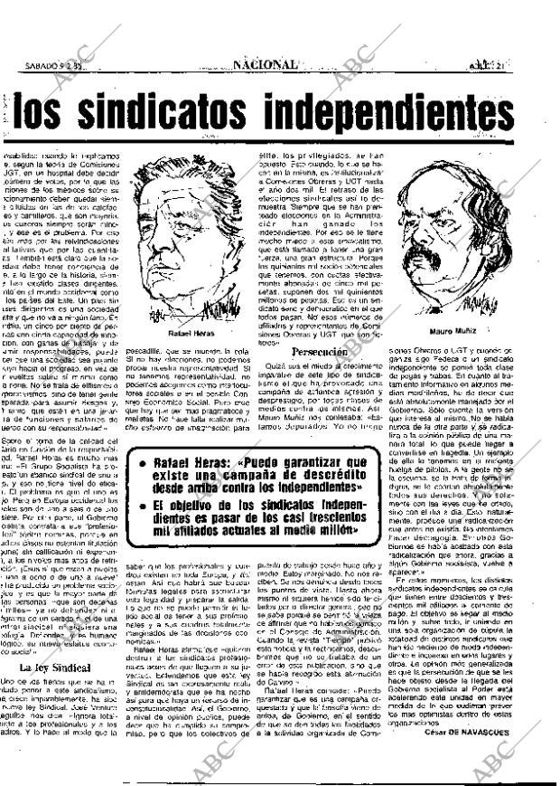 ABC MADRID 09-02-1985 página 21