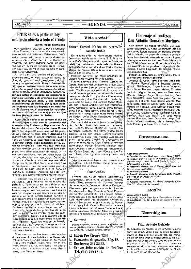 ABC MADRID 09-02-1985 página 30