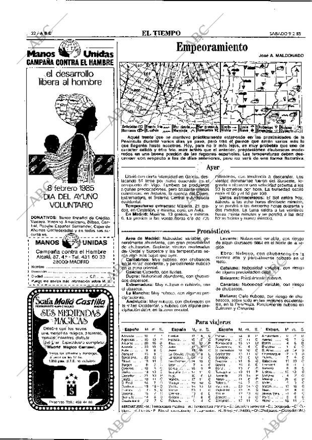 ABC MADRID 09-02-1985 página 32