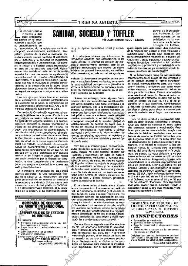 ABC MADRID 09-02-1985 página 34