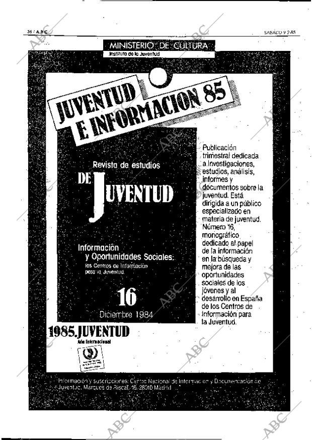 ABC MADRID 09-02-1985 página 36