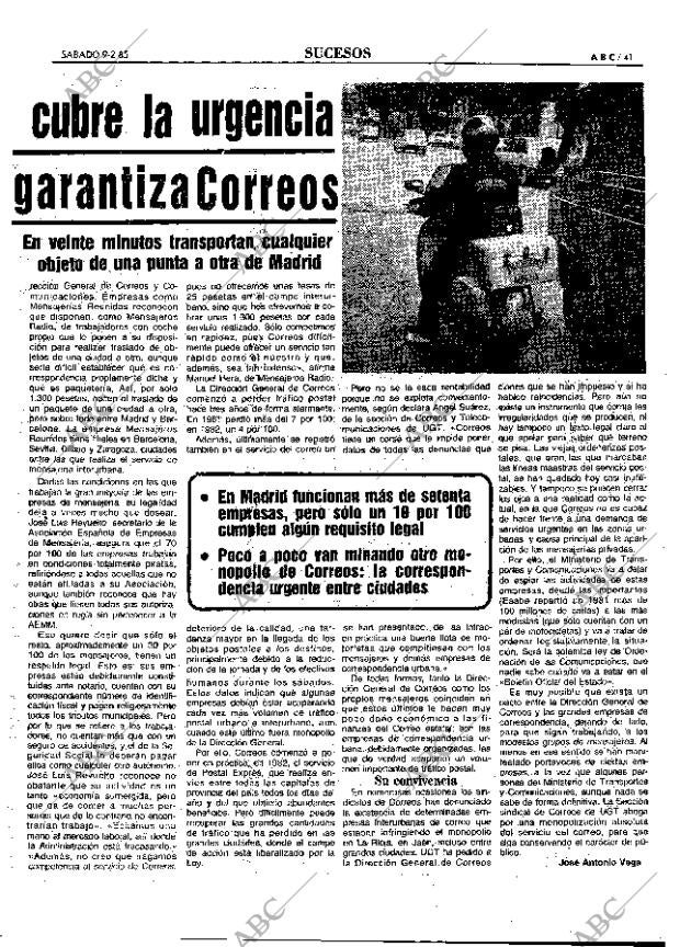 ABC MADRID 09-02-1985 página 41