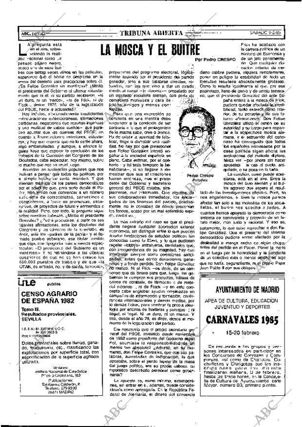 ABC MADRID 09-02-1985 página 42