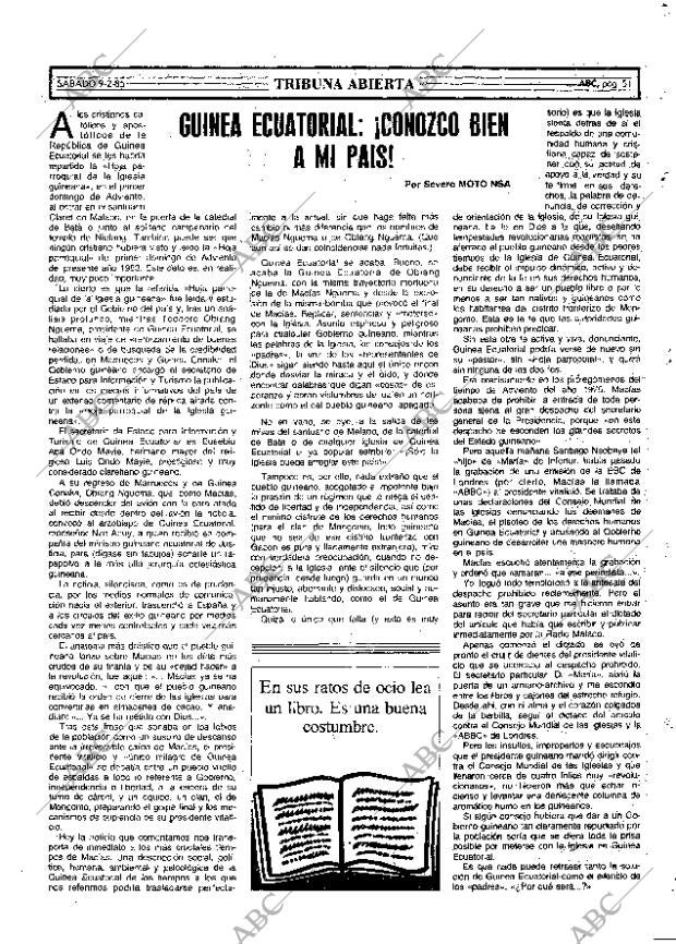 ABC MADRID 09-02-1985 página 51