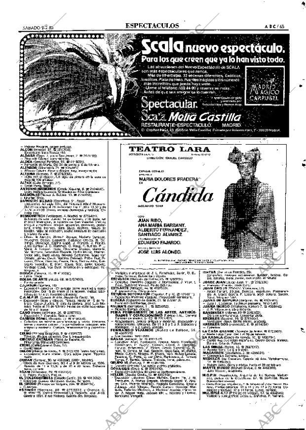 ABC MADRID 09-02-1985 página 65
