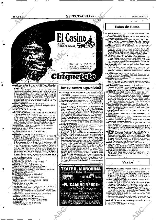 ABC MADRID 09-02-1985 página 66