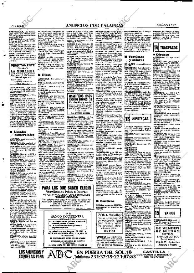 ABC MADRID 09-02-1985 página 70