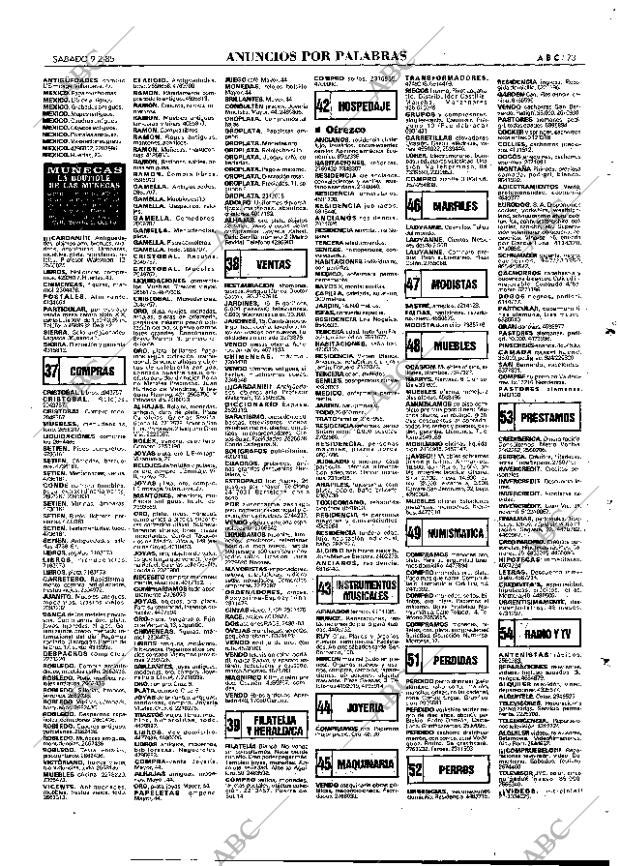ABC MADRID 09-02-1985 página 73