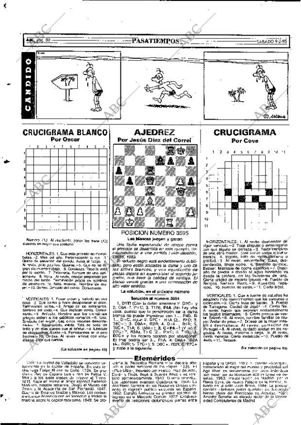 ABC MADRID 09-02-1985 página 80