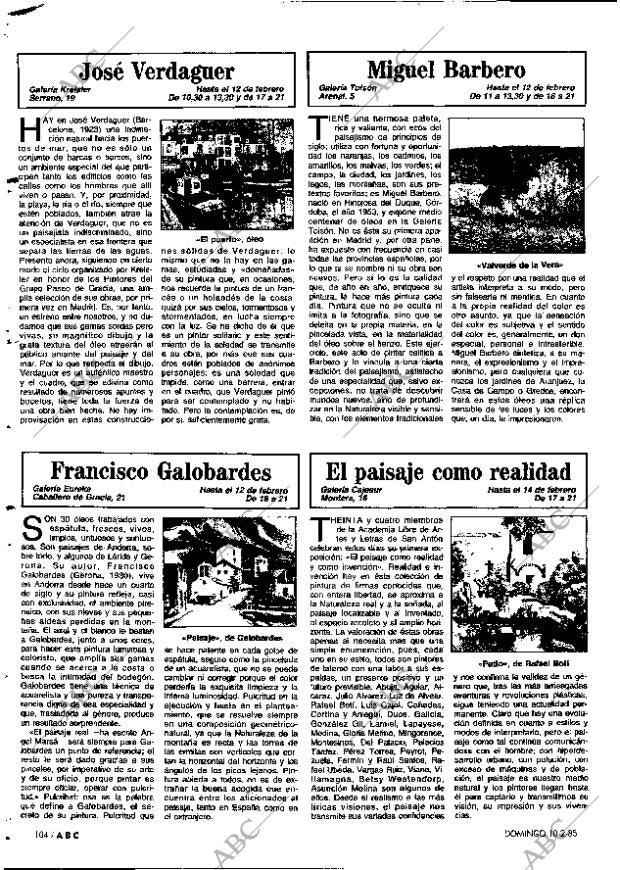 ABC MADRID 10-02-1985 página 104